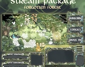 Forgotten Forest: Animated Twitch Overlay, Vtuber Background, Stream Overlay, Vtuber Overlay, Twitch Live Overlay, OBS Overlay