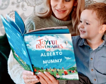 Personalised Mummy Gift - 'Joyful Adventure' Book for Mummy and Child, Mother's Day, Mum’s Birthday and Christmas, New Mums Gift