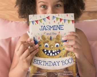 Custom Birthday Book - personalized 'Birthday BOO!' story - a gift for ages 1-7, grandkids, nieces & nephews