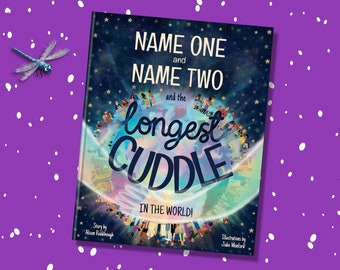 Personalised Christmas Gift - ’Longest Cuddle’ Keepsake Book for 2 - a gift for Children, Grandchildren, Grandparents, Nieces & Nephews