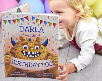 Personalised Birthday Book for 3 Year Old: 'The Birthday BOO!' Keepsake