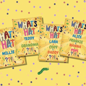 Custom Book for 1,2,3 or 4 to share - 'What's That??!!' - a unique Personalised Gift for Families