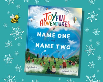 Personalised Christmas Gift - ’Joyful Adventures’ Book for 2 - a Keepsake Gift and Custom Book for Children, Grandchildren, Nieces & Nephews