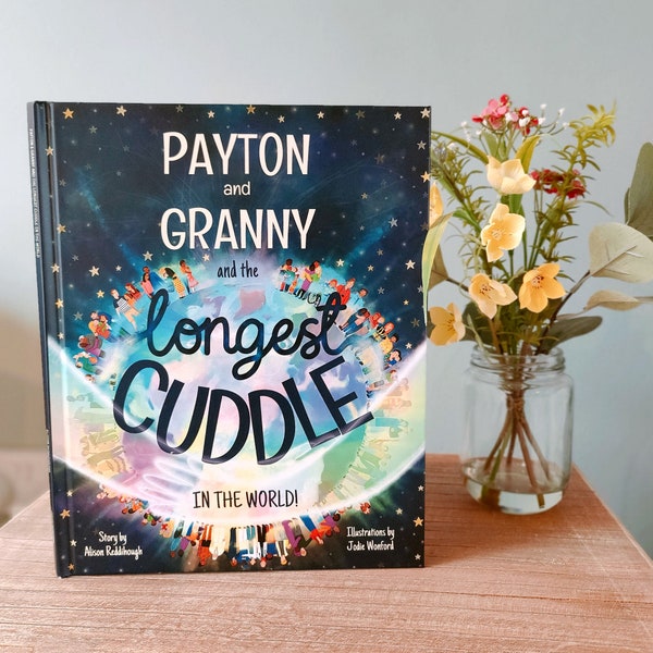 Grandparent Gift - Personalized ’Cuddle’ Book for 2 - a Keepsake Gift for Grandmas and Grandads to share with their Grandkids