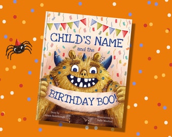 1st Birthday Gift - 'The Birthday BOO!' - a delightful personalised book and keepsake gift for 1 year old boys and girls