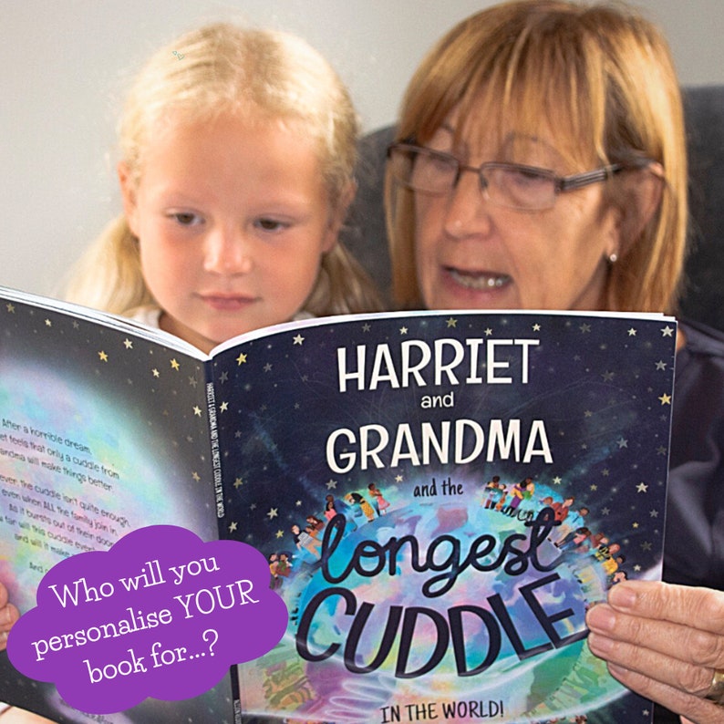 Grandparent Gift Personalized Cuddle Book for 2 a Keepsake Gift for Grandmas and Grandads to share with their Grandkids image 10