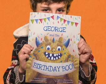 Birthday Book for Boys - a personalised 'Birthday BOO!' story - a Birthday keepsake gift for sons, grandson and nephews
