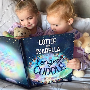 Personalized &#39;Longest Cuddle&#39; Book: Sibling Keepsake Gift