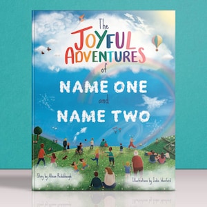 Siblings gift Personalised Story, 'Joyful Adventures' Book for 2 a Keepsake Gift for Brothers and Sisters and Twins image 2