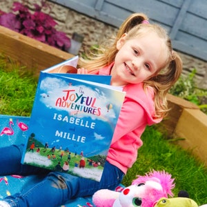 Personalized Siblings gift - &#39;Joyful Adventures&#39; Book for 2 - a Custom Keepsake Gift for Brothers and Sisters and Twins