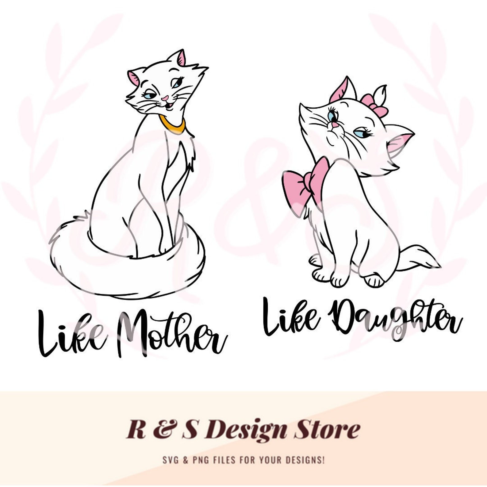 Duchess & Marie, Like Mother, Like Daughter, PNG, SVG Etsy