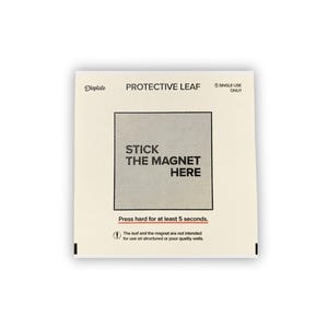 Feuille de protection de rechange originale Displate 1 pour supports magnétiques et tableaux en métal - Film adhésif blanc neuf