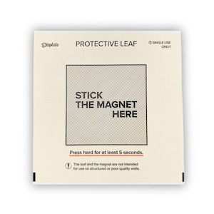 Displate Protective Leaf 1 original Ersatz Schutzblatt Schutzfolie für Magnet Halterungen Metall Bilder - Zugehör Klebefolie Weiß neu