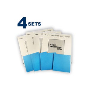 4 Displate Safe Wall Mounting System - Original magnetisk monteringssats - Fyra väggfästen för upphängning av metalltavlor