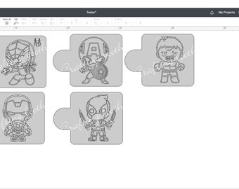 Superhero Stencils PYO digital file