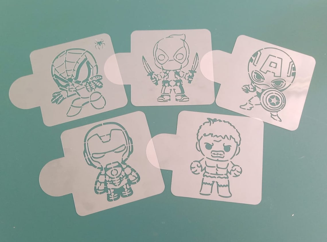 Superhero Stencils PYO Digital File - Etsy