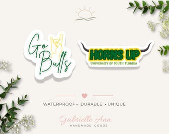 USF Stickers: Go Bulls | Horns Up