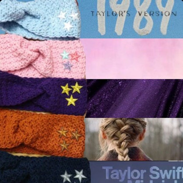 Taylor Swift Cardigan inspired ear warmers