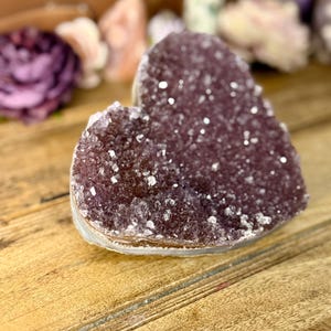 Amethyst Druzy Heart – 1.45 lbs