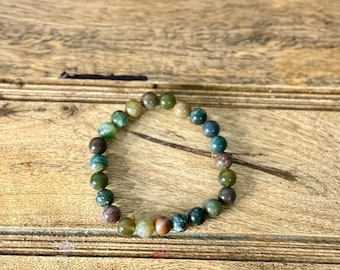 Ozean Jaspis Armband – Freude • Erneuerung • Emotionale Balance
