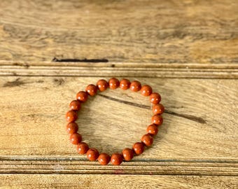 Red Jasper Bracelet – Strength • Grounding • Stability