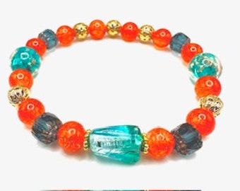 Bracelets with Colorful Murano Beads