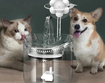 2L Automatic Cat Water Fountain With Faucet Dog Water Dispenser Auto Filter Drinker Pet Sensor Drinking Bowl For Cats Feeder
