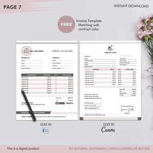 Interior Design Contract Agreement, Design Services Terms, Editable ...