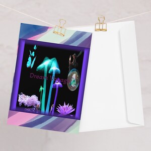 Grußkarten - Dream Voyage - Schön, Fantasie, Grafikdesign, lebendige Farben, Geburtstag, Ereignisse, Kinder, soziale Erinnerungen. geschenk karten.