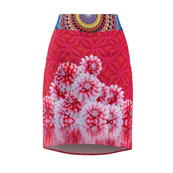 Floral pencil skirt vs a line skirt hotsell