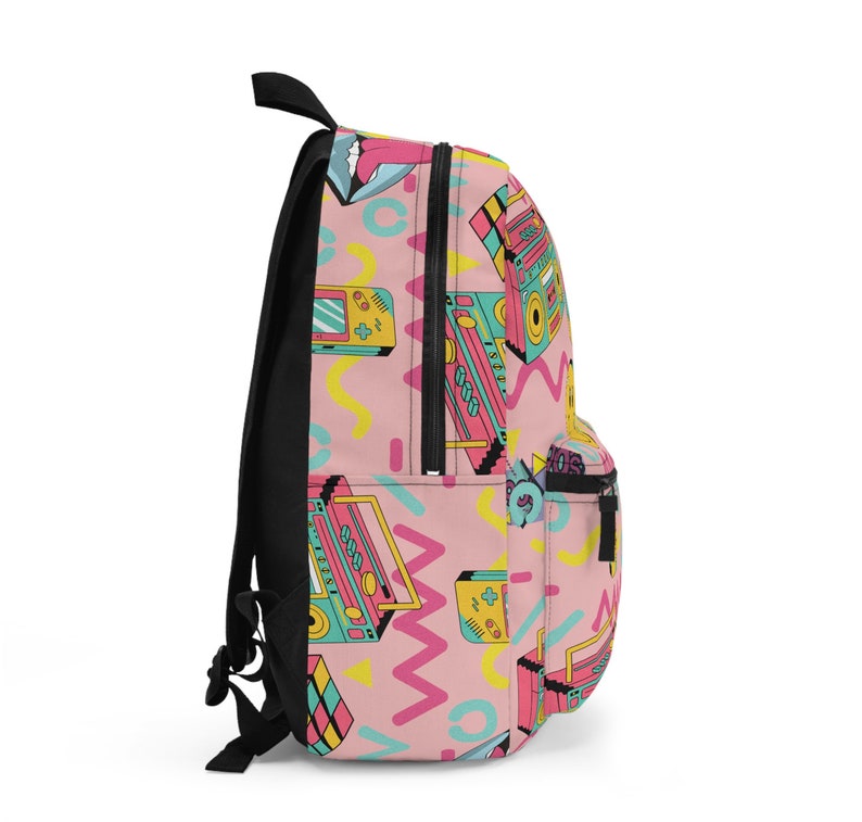 90's Retro Backpack | Pink Retro Backpack | Travel Backpack | Laptop ...