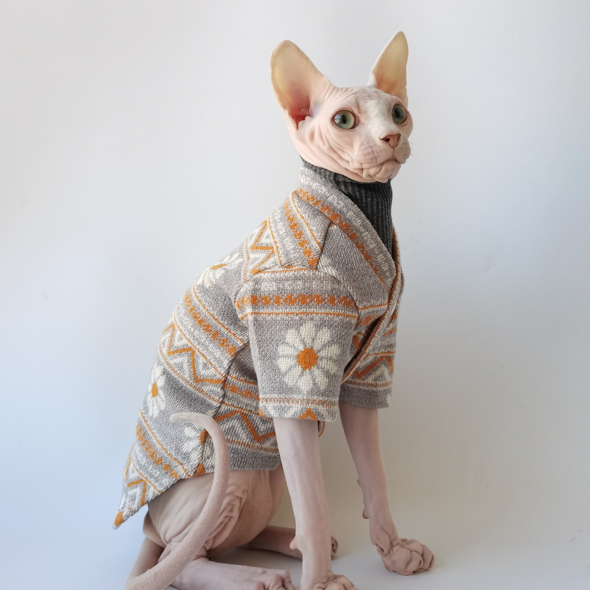 Sweater for Kitten | Louis Vuitton Vest for Sphynx, Lamb Fleece