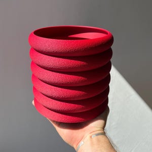 Fluted Plant Pot - 3D Printed Plant Pot - ECO Friendly Plant Pot - Plant Gift