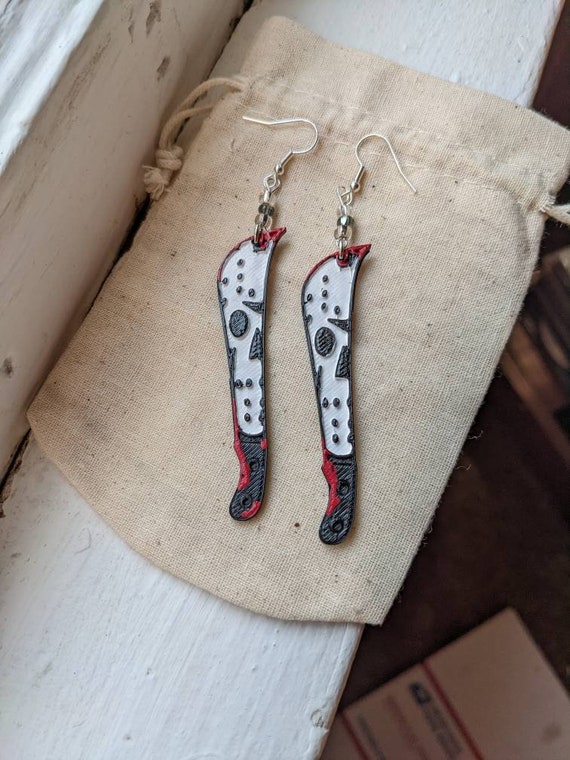 Friday the 13th Inspired Jason Machete Earrings