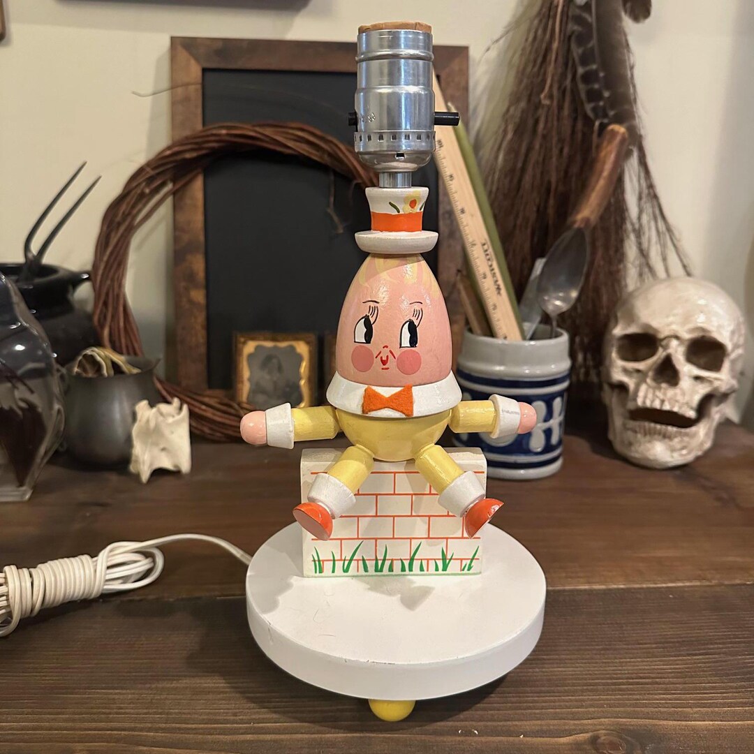 Vintage Humpty Dumpty Children's Room Table Lamp - 1980 - Etsy