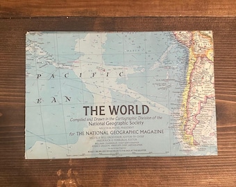 December 1970 - National Geographic World Map - Pollution Graphic