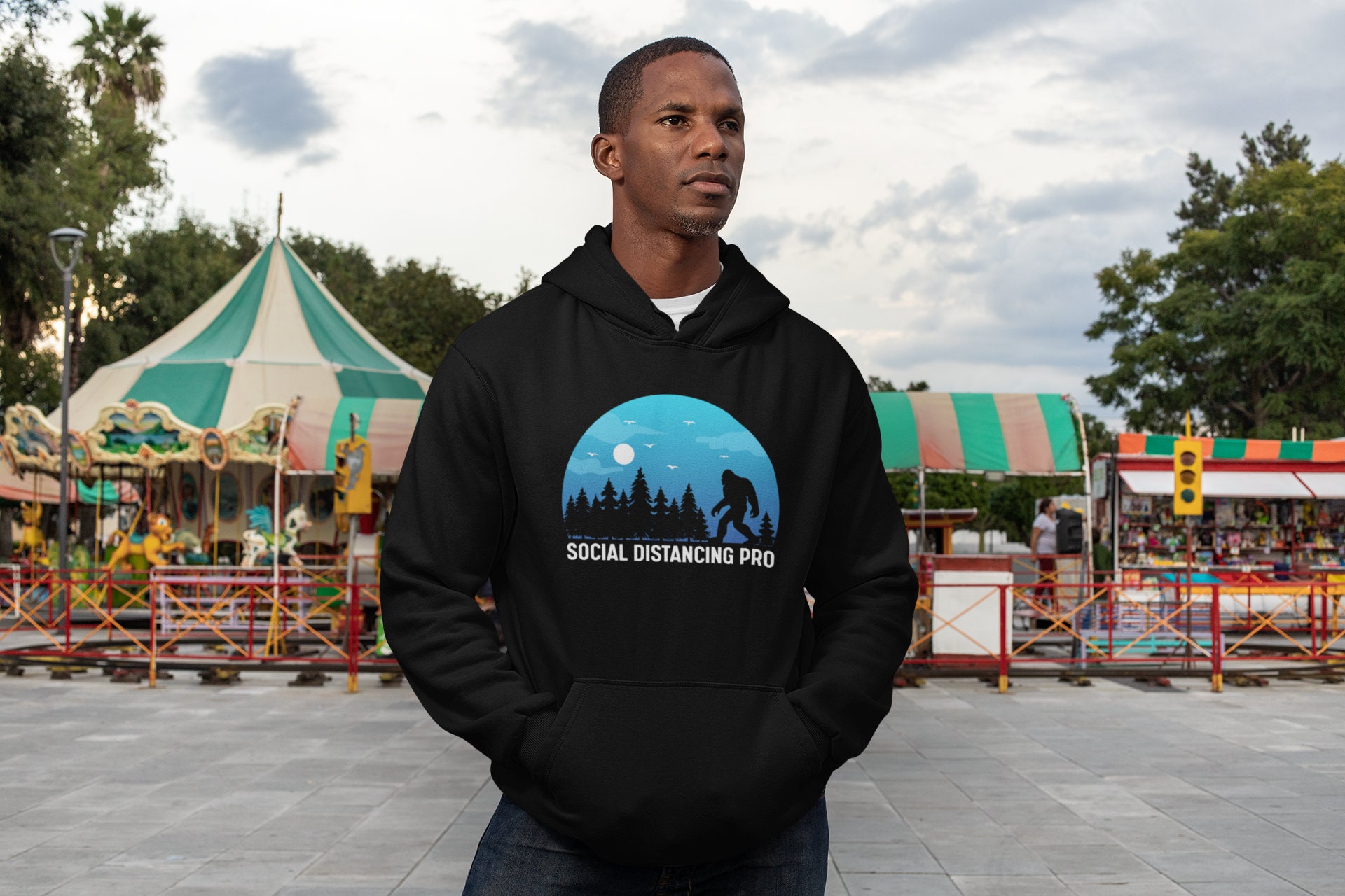 Social Distancing Pro Men's Hoodie - Etsy