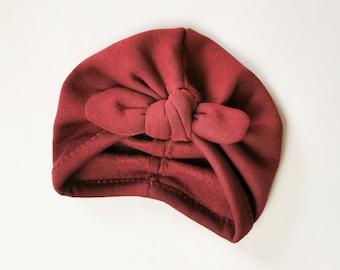 Chapeau turban HIVER Tulipe pour bébés et enfants | Gr. 56 à 104 | Fille | Chapeau | Petite fille | Chapeau d'hiver