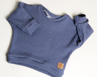 Maglione oversize in maglia grossa per neonati e bambini Taglie