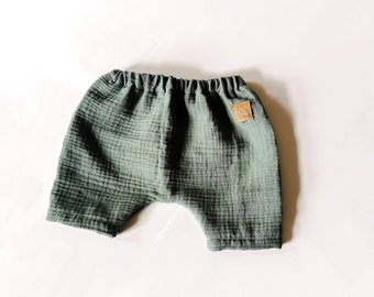 Musselin Harem-Shorts für Babys und Kinder | kurze Hose | Shorts | Gr. 56 bis 104 | Unisex | Individuelle Anfertigung | Handmade