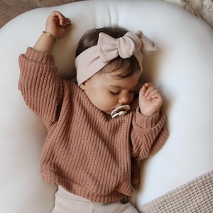Grobstrick Oversized Pullover für Babys & Kinder - handgefertigt für Jungen und Mädchen