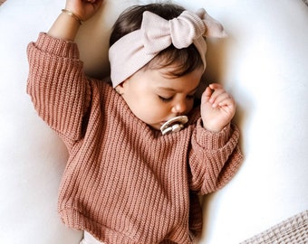 Grobstrick Oversize-Pullover für Babys und Kinder | Gr. 56 bis 164 | Unisex | Strickpullover |Individuelle Anfertigung | Handmade