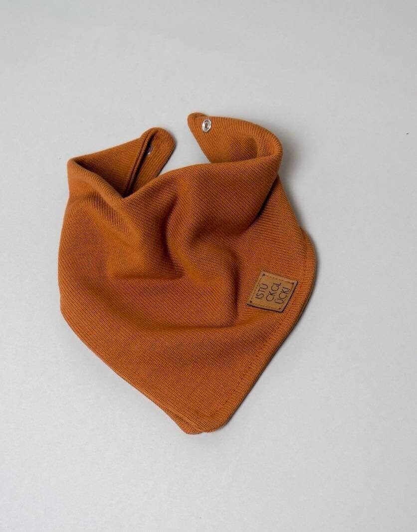 Foulard Triangular Bébé Pippi - Coton Bio - Double Couche Imperméable - Protège Vêtements Pendant Repas