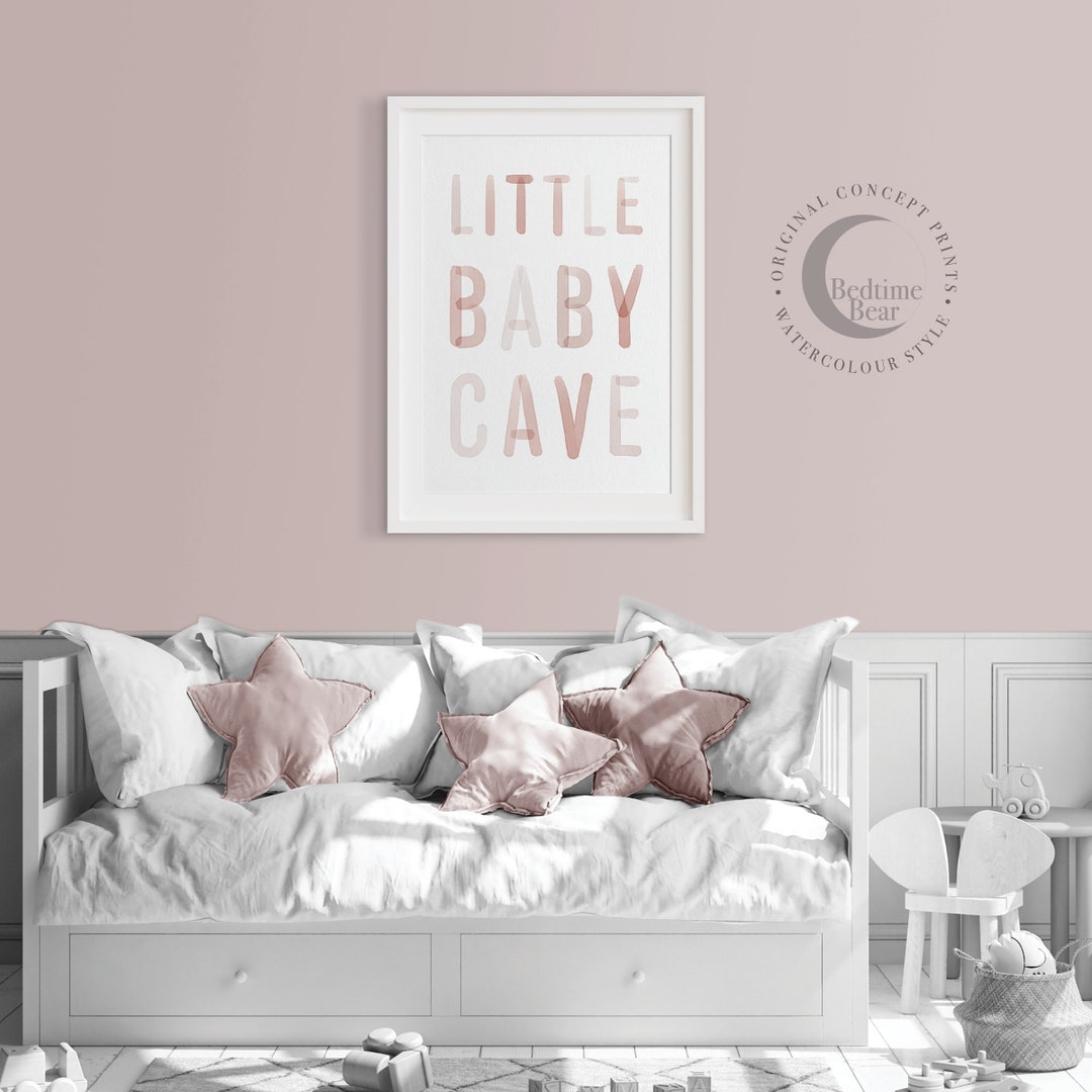 Nursery Print Boho Nursery Quote Poster Kid Room Little Baby Cave