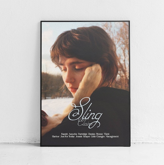Clairo / Sling / Album Tracklist / Poster Print / Minimal / Wall