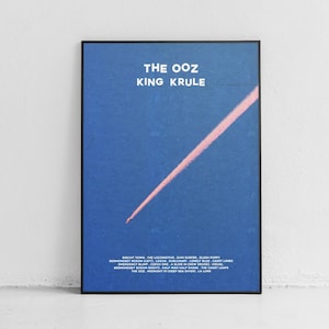 King Krule / The Ooz / Album Tracklist / Poster Print / Minimal / Wall Art / Apartment Posters / Bedroom Posters