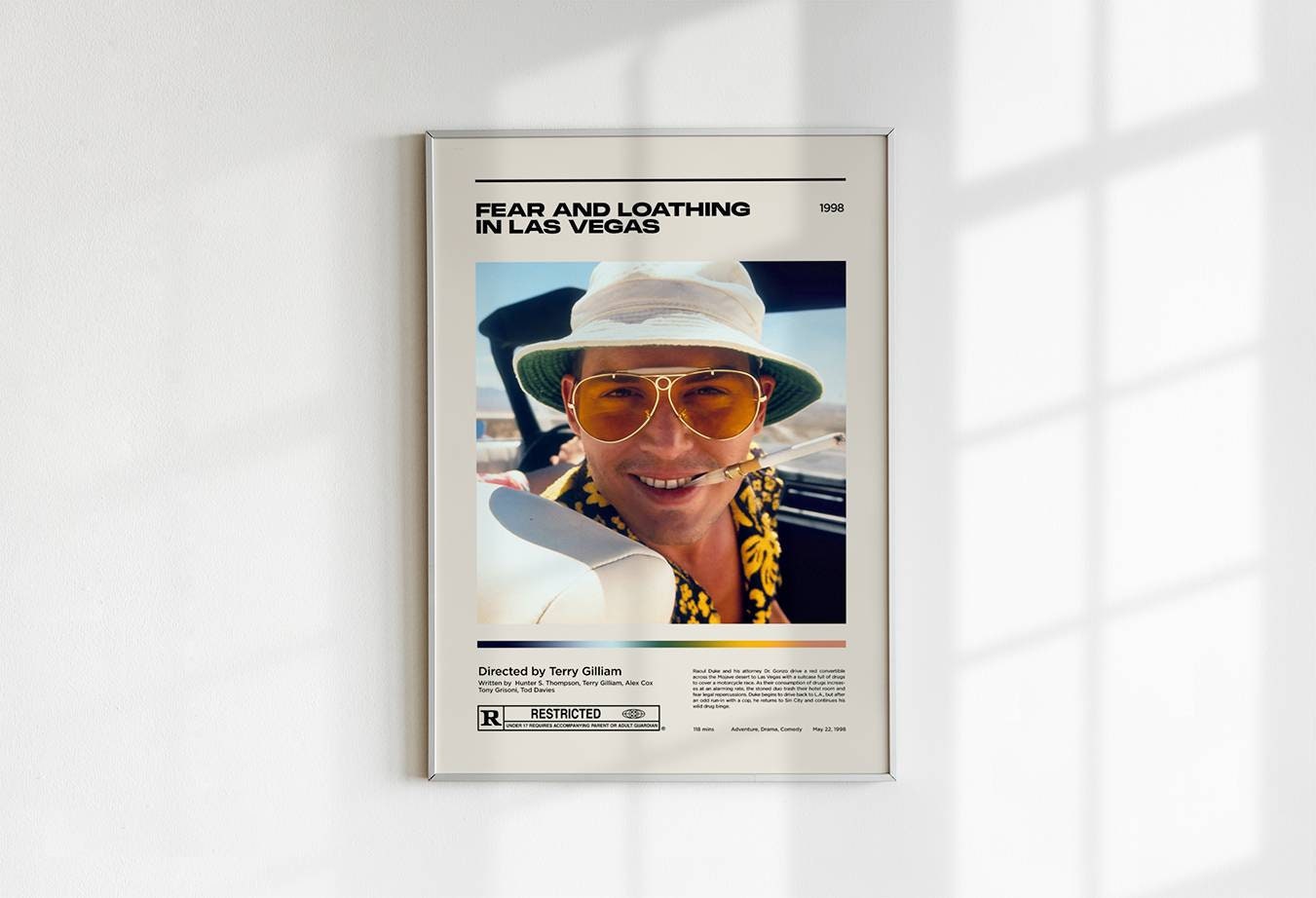 Fear and Loathing in Las Vegas / Mid Century Movie Poster