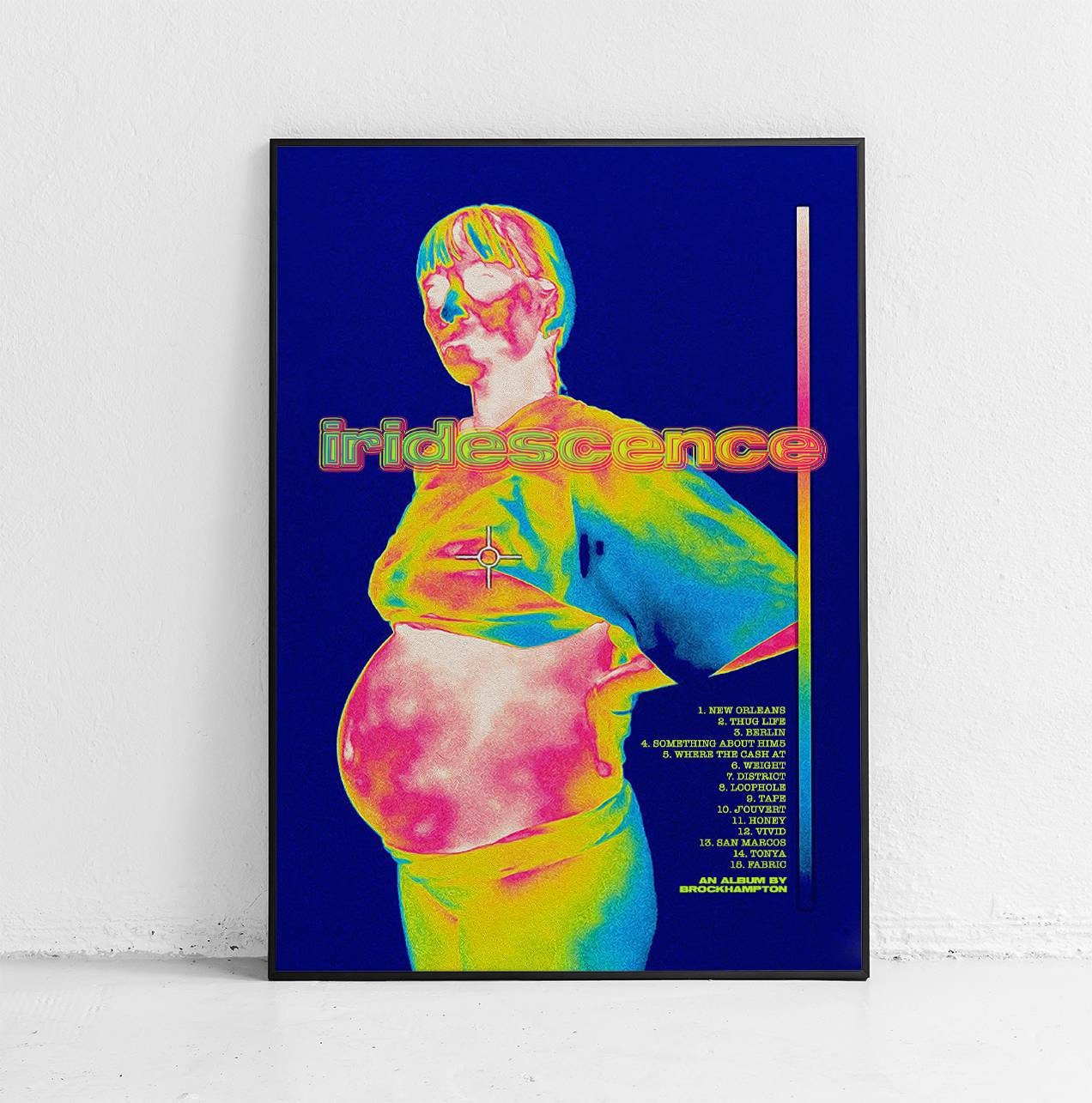 BROCKHAMPTON / Iridescence / Album Tracklist / Poster Print / - Etsy