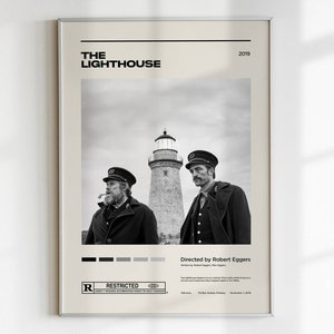 The Lighthouse / Robert Eggers / Minimalist Movie Poster Print / Mid Century / Custom Posters / Gift Idea