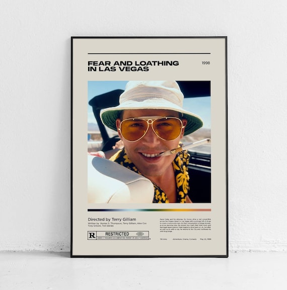 Fear and Loathing in Las Vegas / Mid Century Movie Poster
